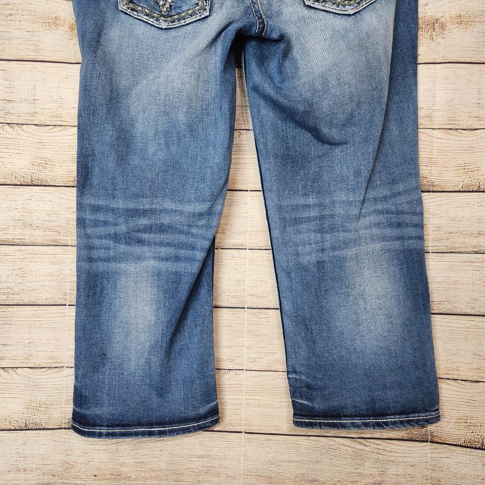 Vigoss The New York Capri Jeans Women's Size 11/12 Embellished Pockets Flaps - Picture 9 of 15
